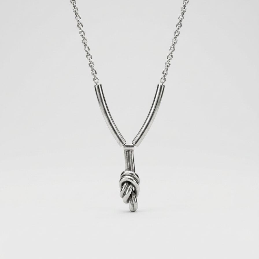 Eros — Collar Love Knot en Plata 925