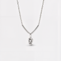 Penélope — Collar Barra con Nudo en Plata 925