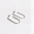 Pegaso — Aretes U Geométrica en Plata 925