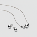 Cosmos — Set Esferas Asimétricas en Plata 925