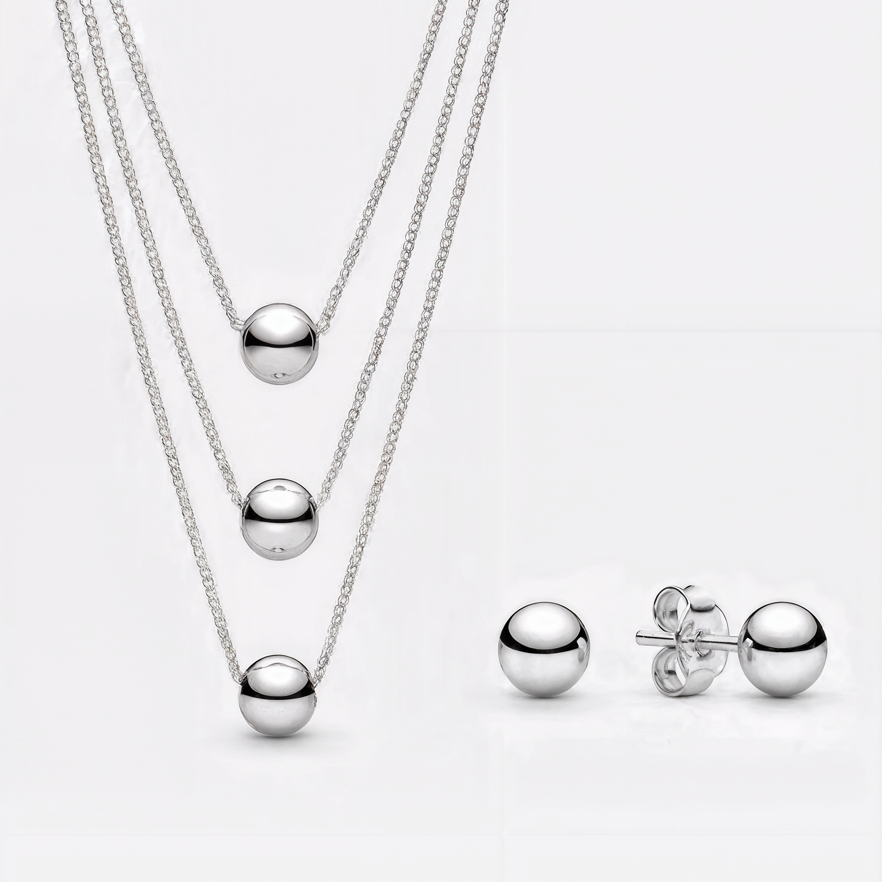Hécate — Set Triple Capa en Plata 925