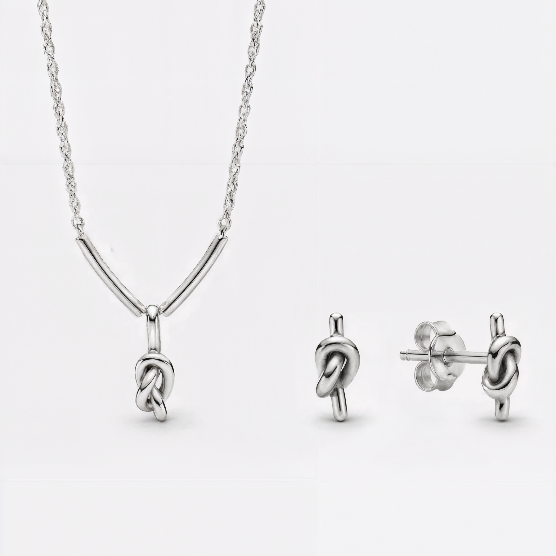 Penélope — Set Nudo en Barra en Plata 925