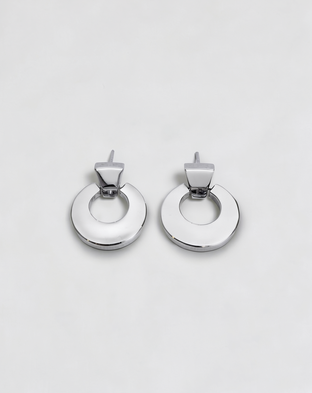 Saturno — Aretes Anillos Planetarios 22mm en Plata 925