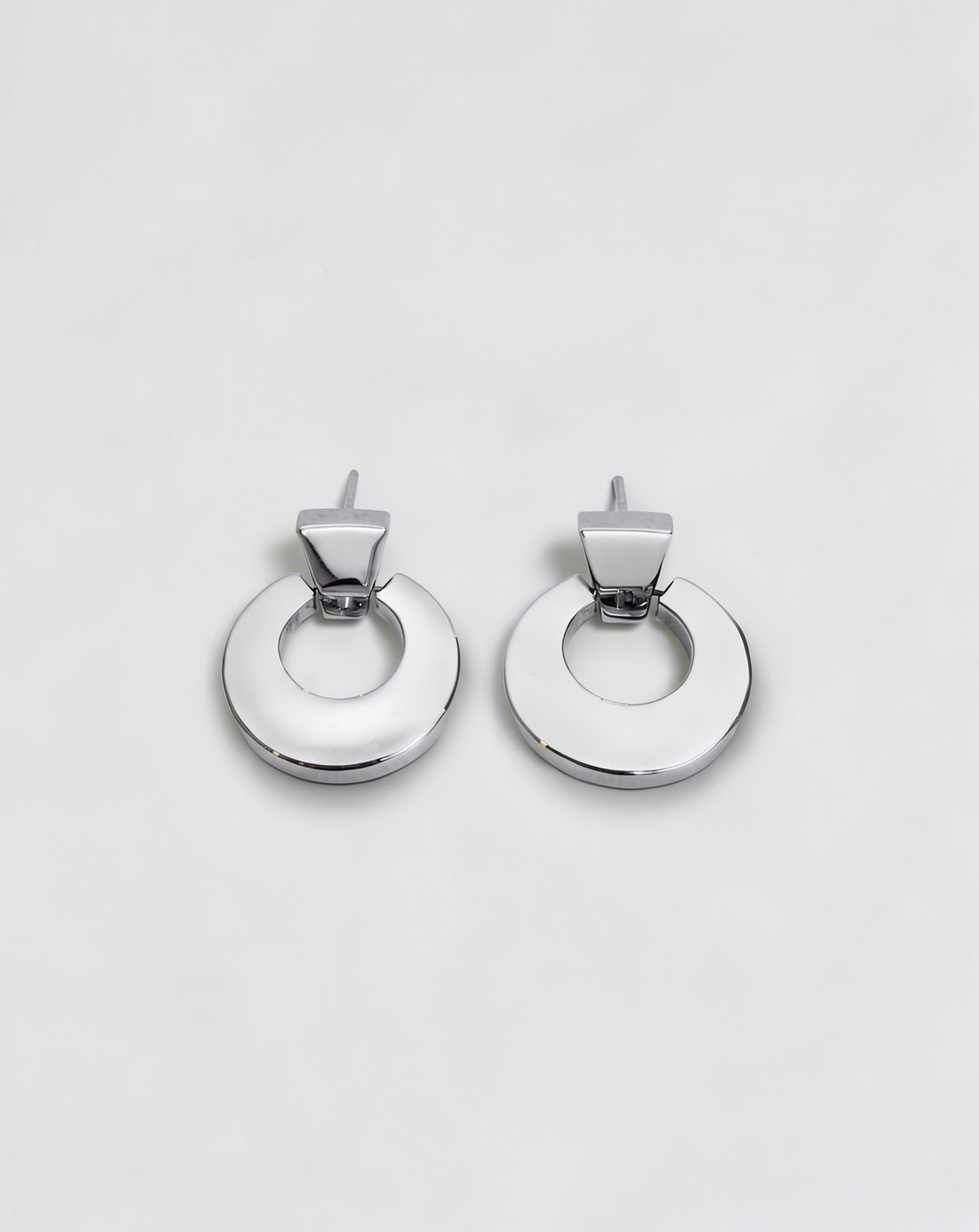 Saturno — Aretes Anillos Planetarios 22mm en Plata 925