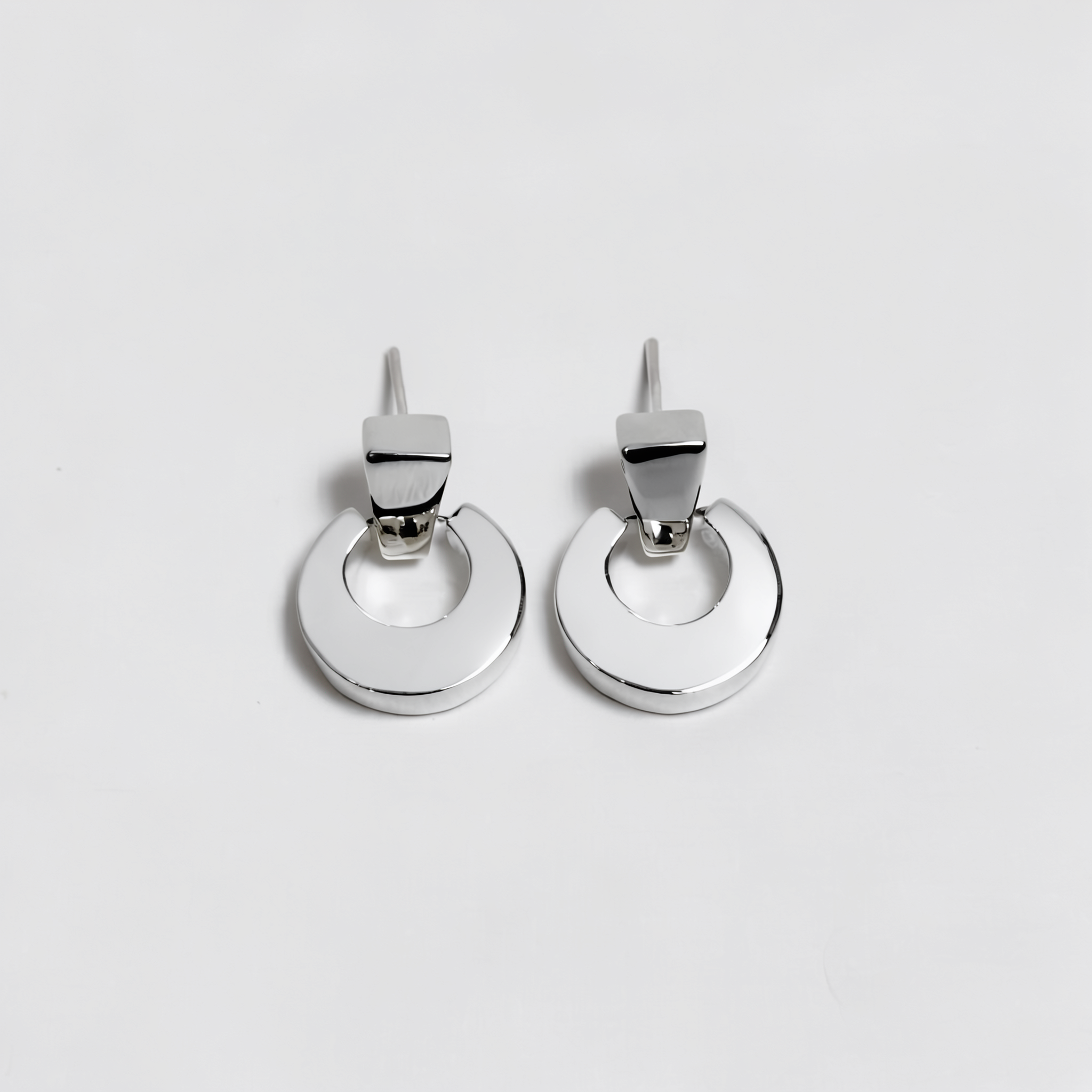 Urano — Aretes Anillos Planetarios 15mm en Plata 925