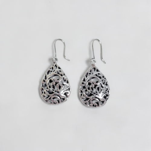Ariadna — Aretes Filigrana Voluta en Plata 925