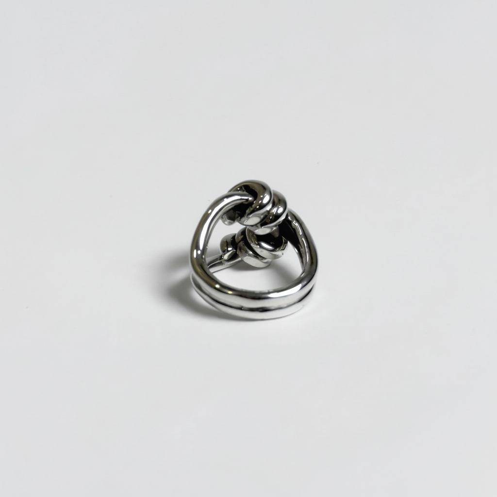 Harmonía — Anillo Hilo Enroscado en Plata 925