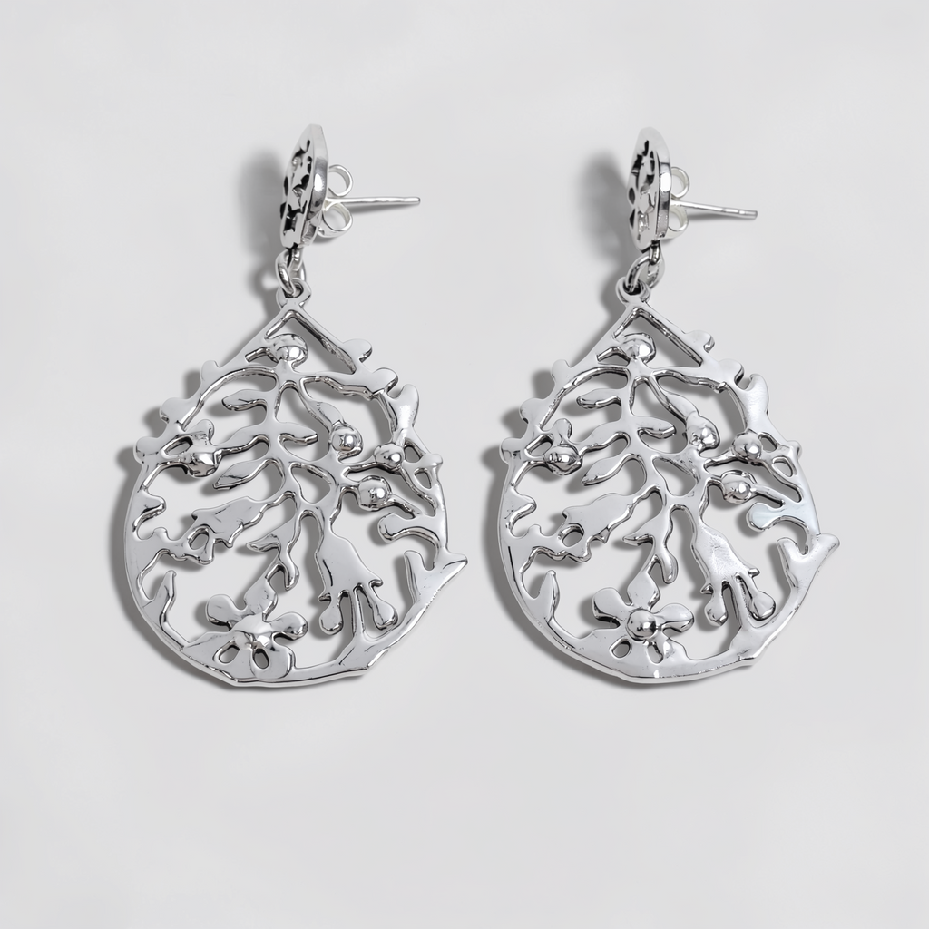 Hespérides — Aretes Árbol Filigrana en Plata 925