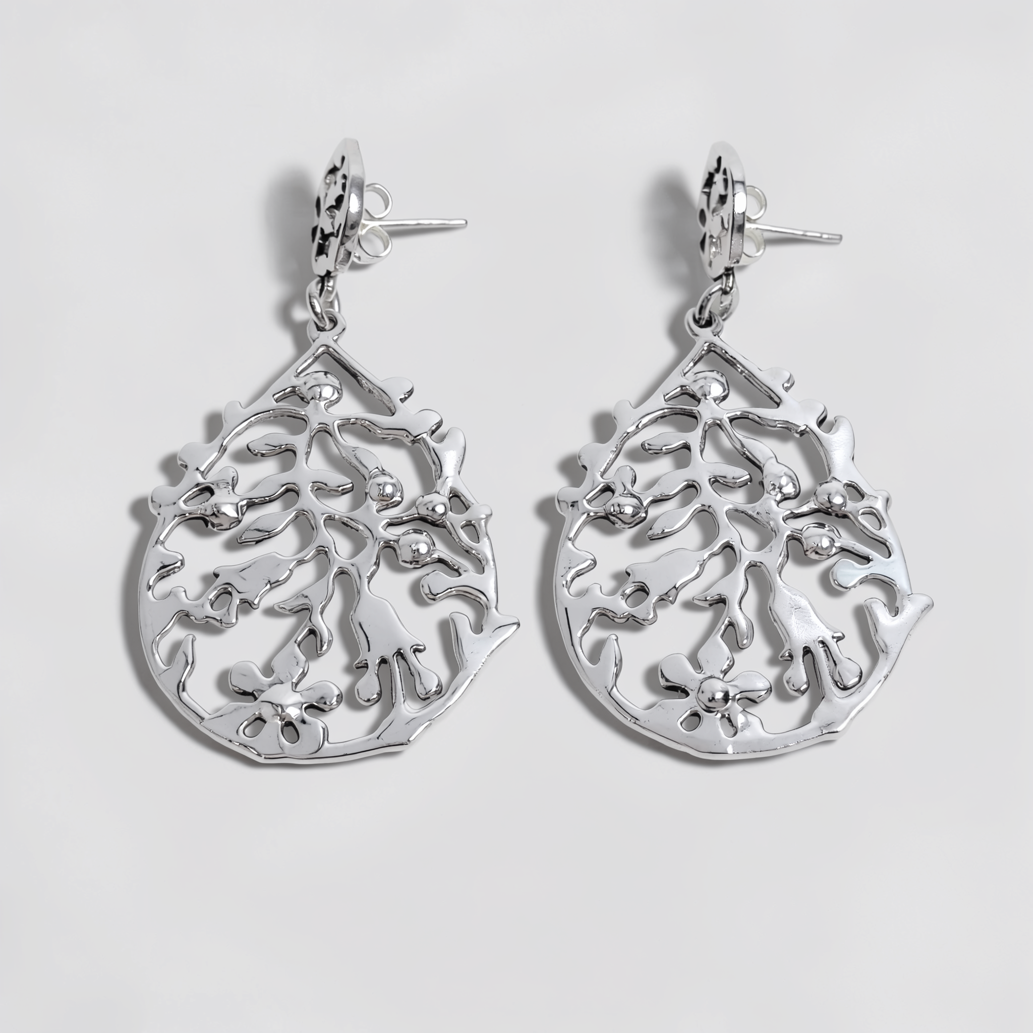 Hespérides — Aretes Árbol Filigrana en Plata 925