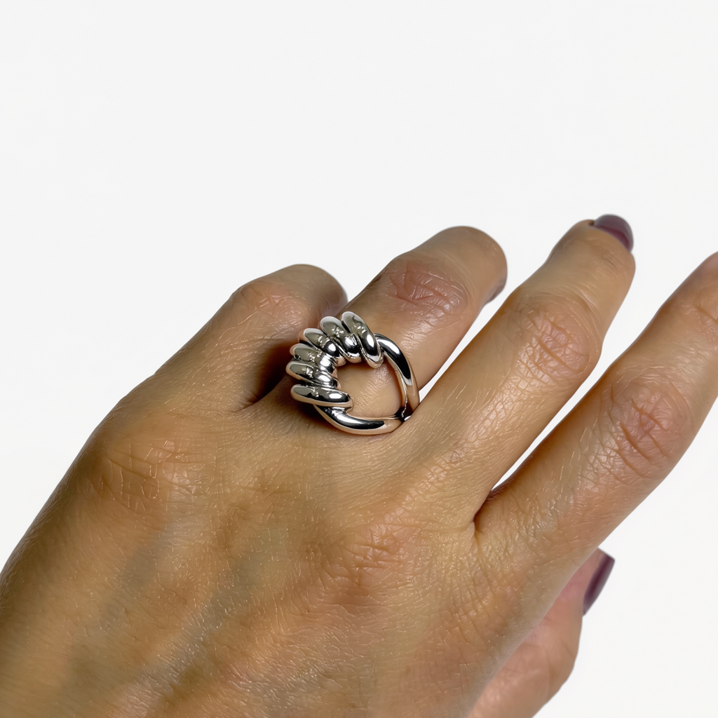 Harmonía — Anillo Hilo Enroscado en Plata 925