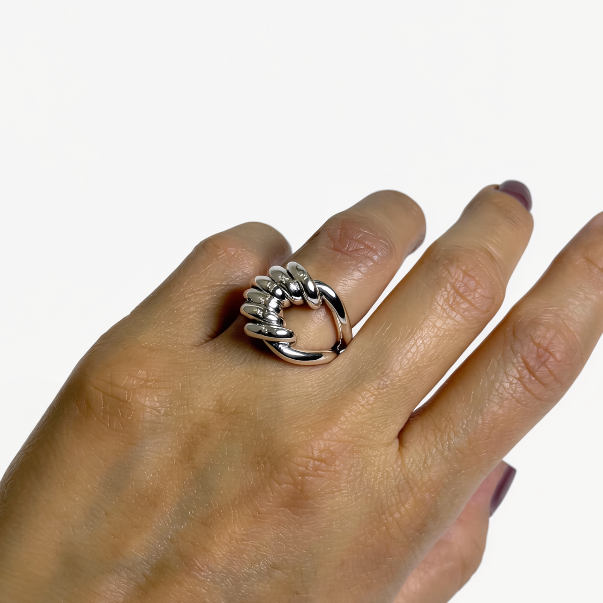 Harmonía — Anillo Hilo Enroscado en Plata 925