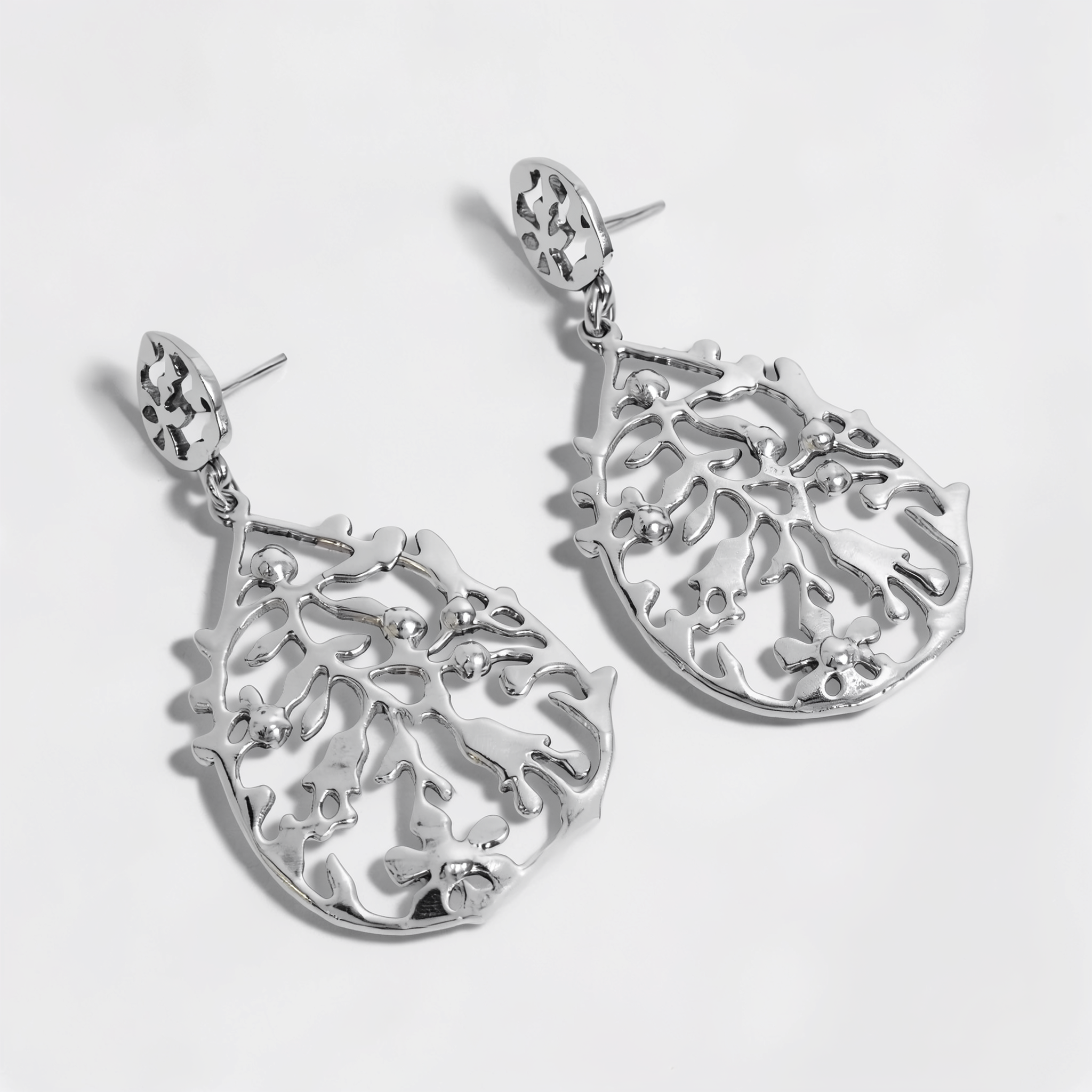 Hespérides — Aretes Árbol Filigrana en Plata 925
