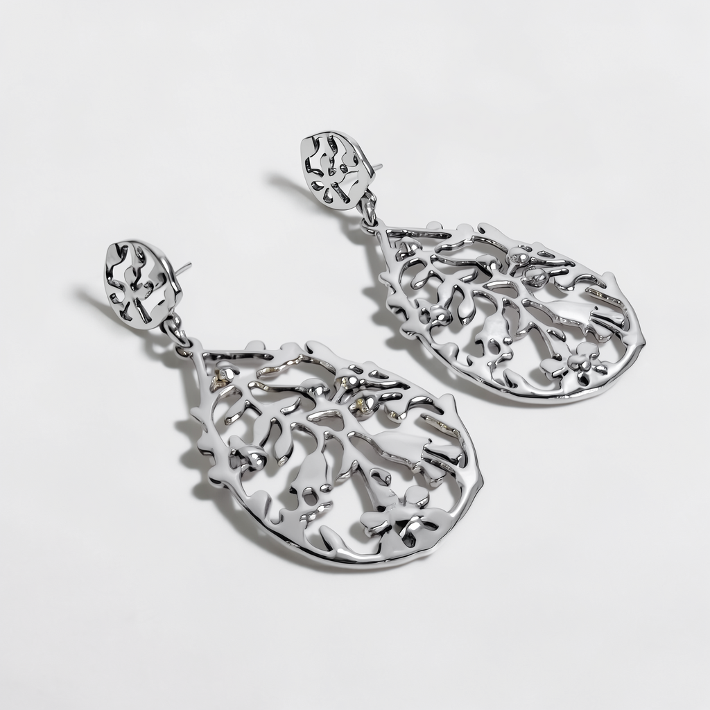 Hespérides — Aretes Árbol Filigrana en Plata 925