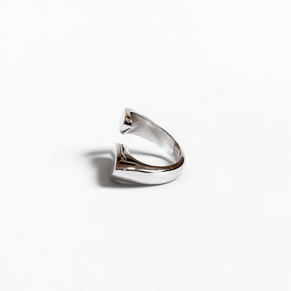 Fébe — Anillo Doble Luna en Plata 925