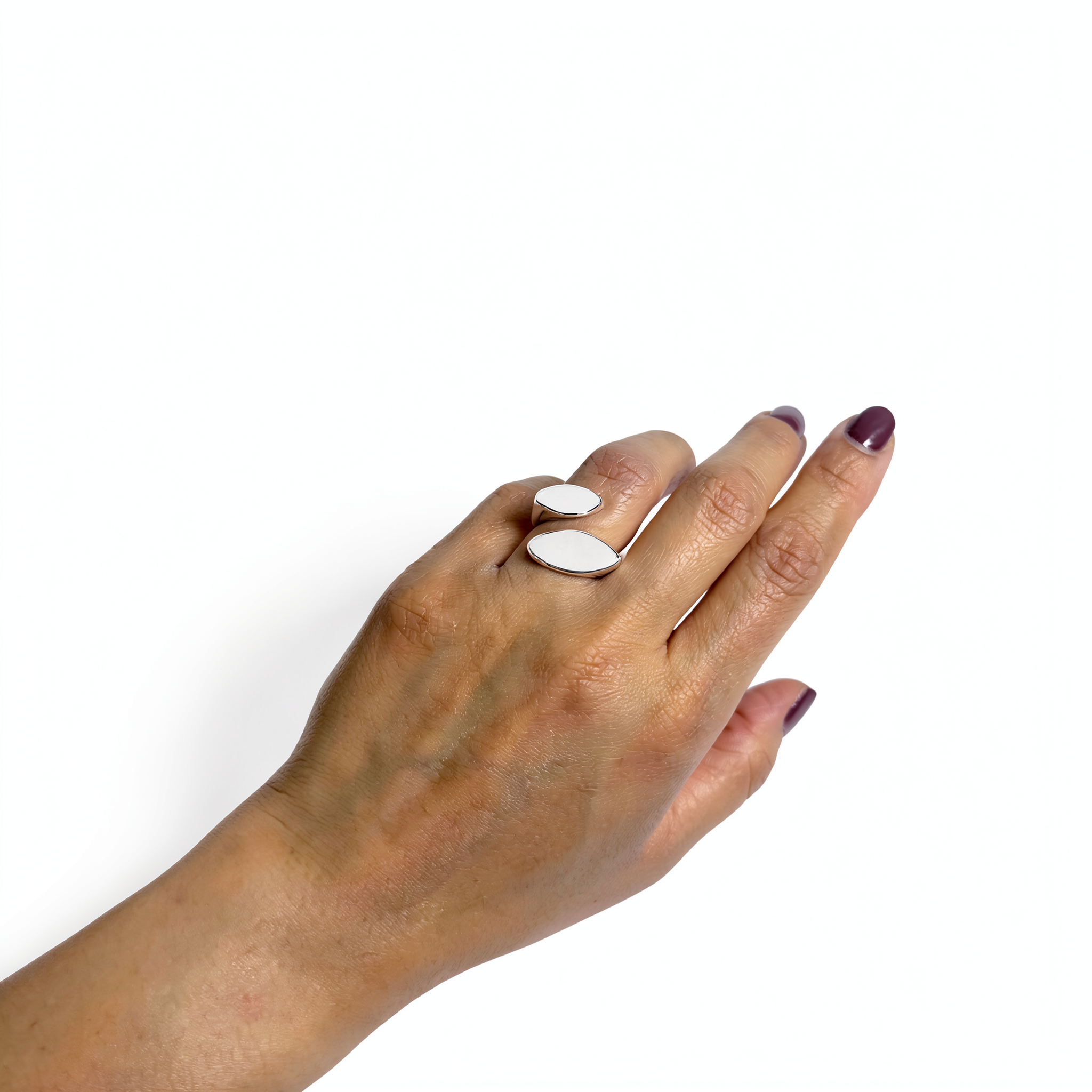 Fébe — Anillo Doble Luna en Plata 925