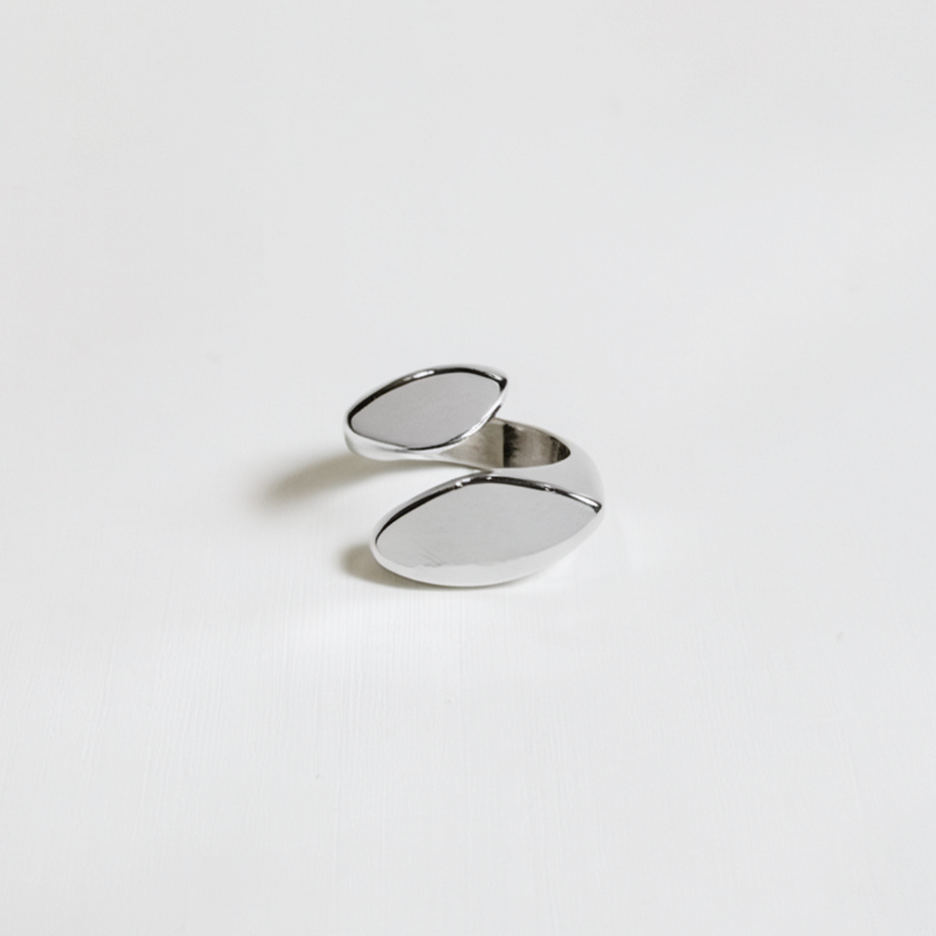 Fébe — Anillo Doble Luna en Plata 925