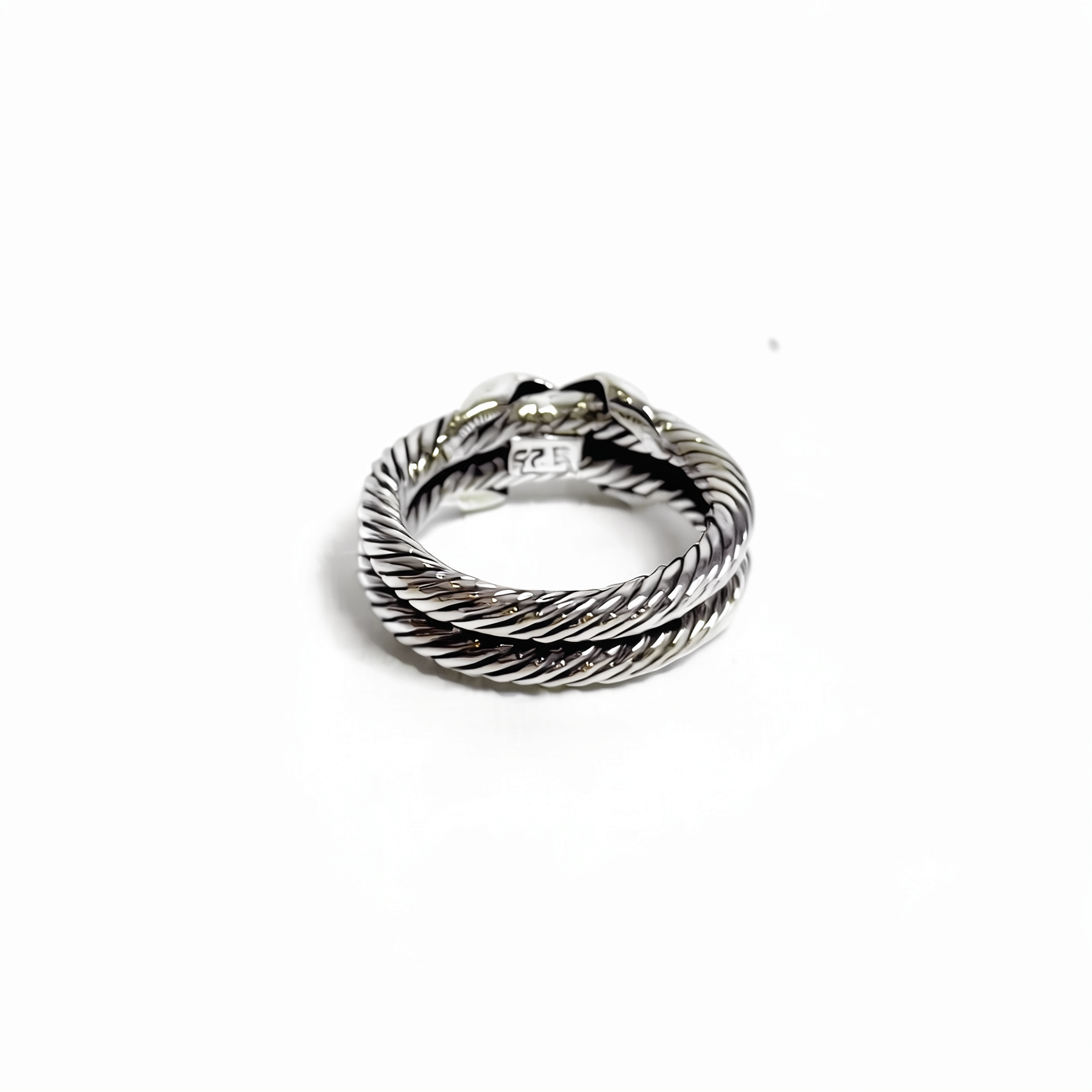 Aracne — Anillo Cable Trenzado en Plata 925