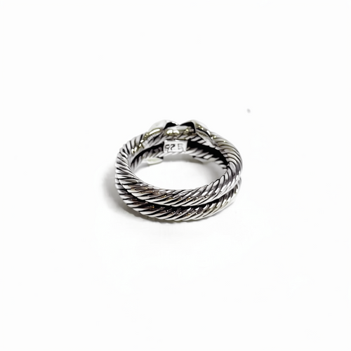 Aracne — Anillo Cable Trenzado en Plata 925