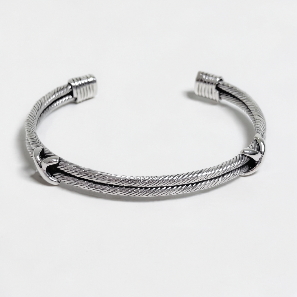 Aracne — Pulsera Cable Trenzado en Plata 925