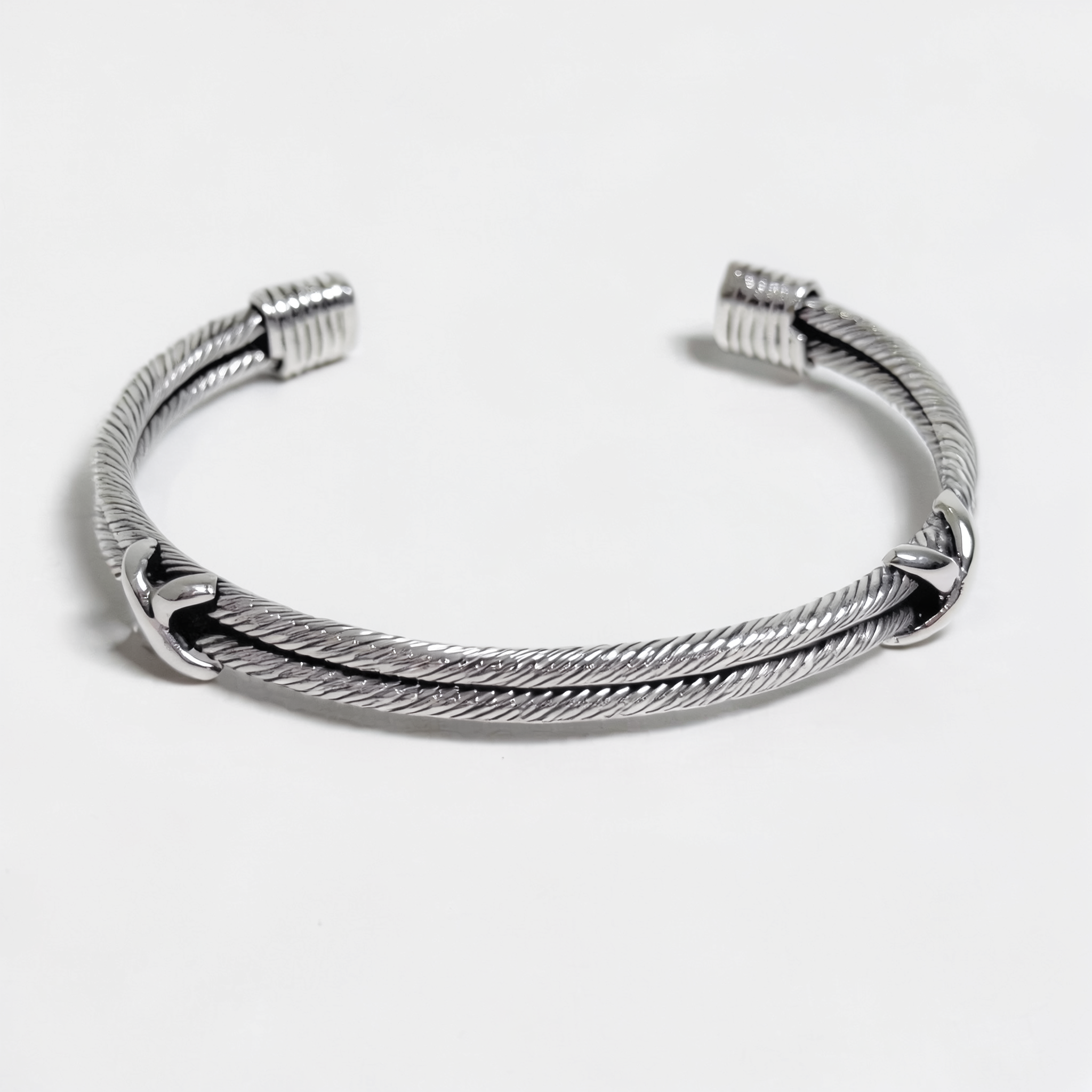 Aracne — Set Pulsera y Anillo Trenzado en Plata 925