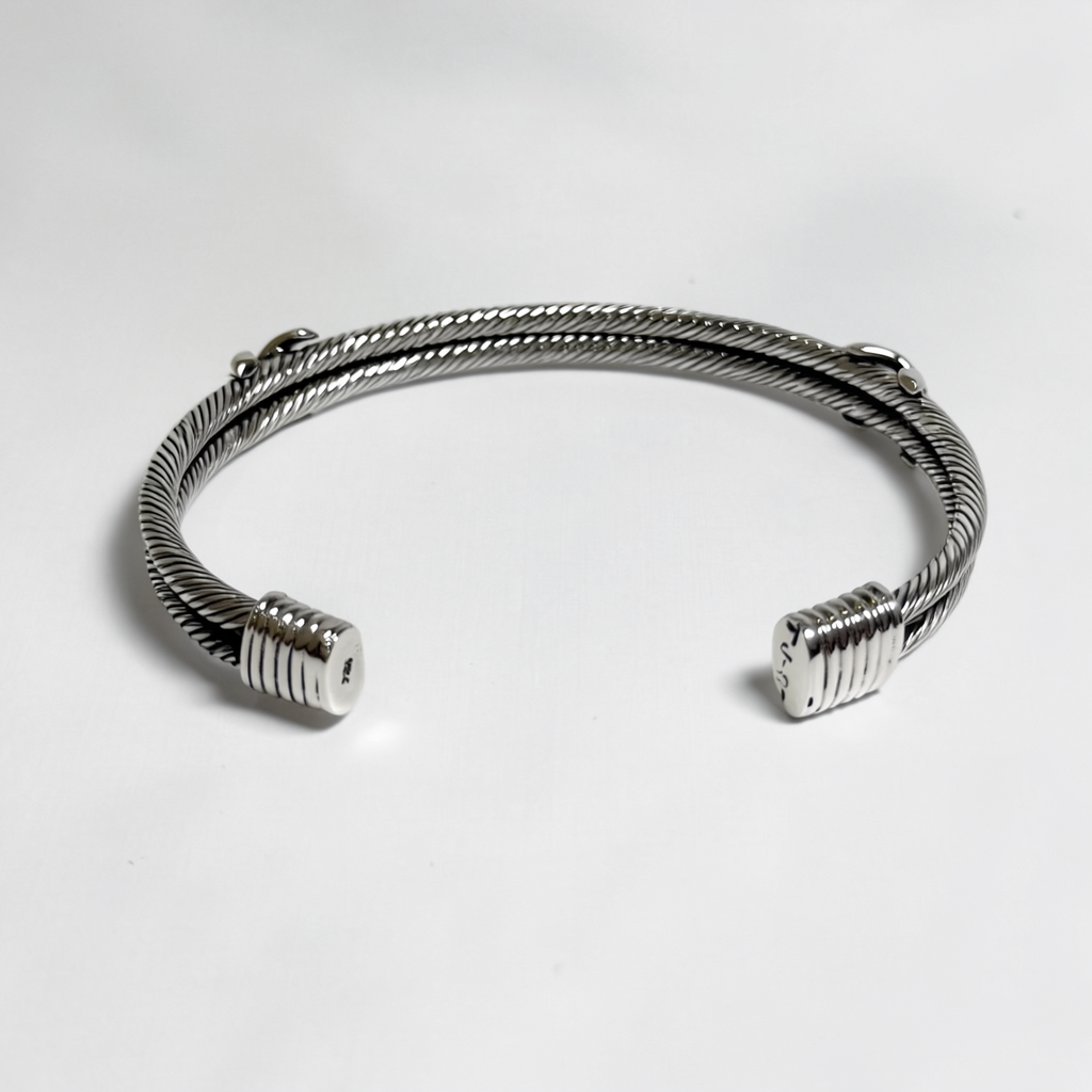 Aracne — Pulsera Cable Trenzado en Plata 925