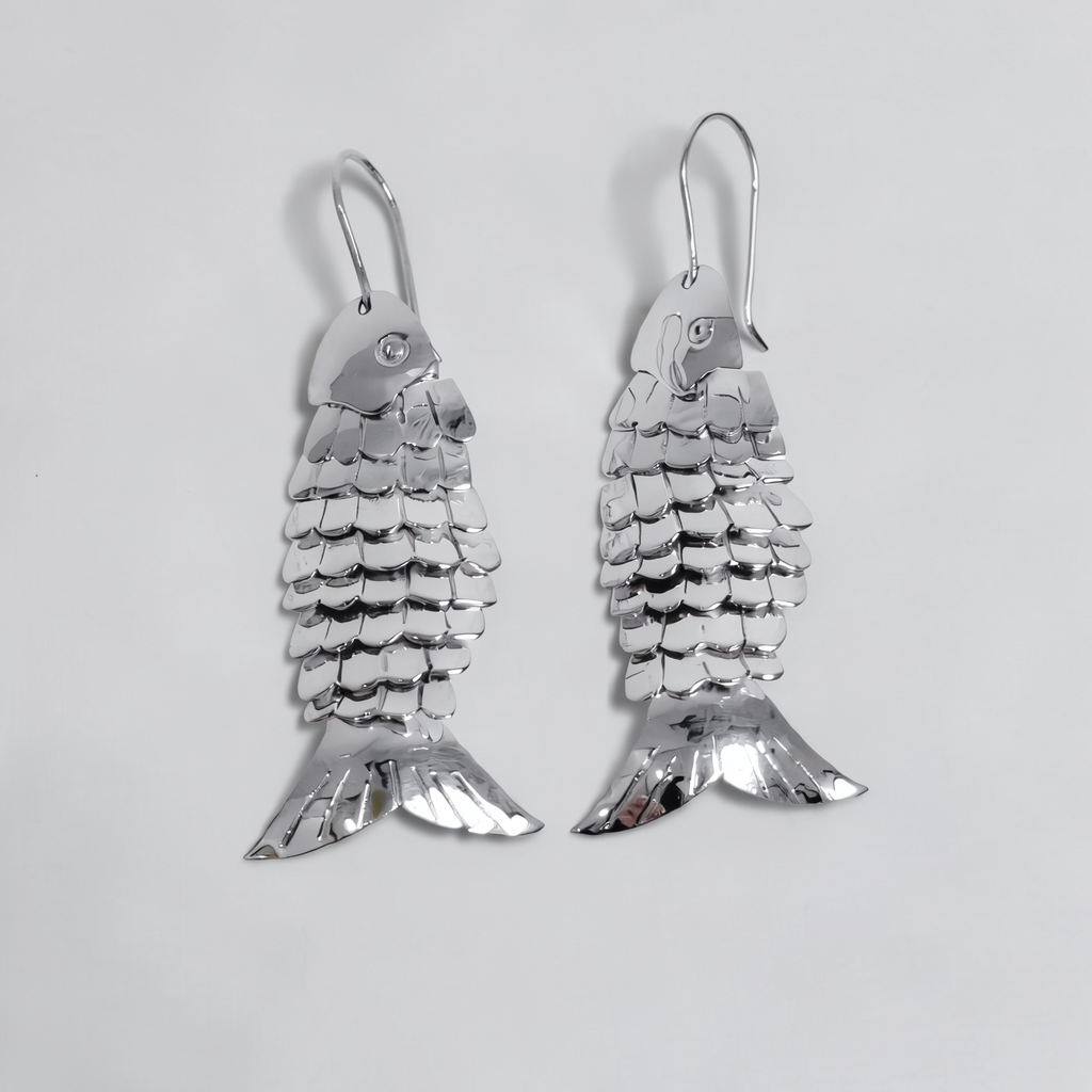 Glauco — Aretes de Pez en Plata 925