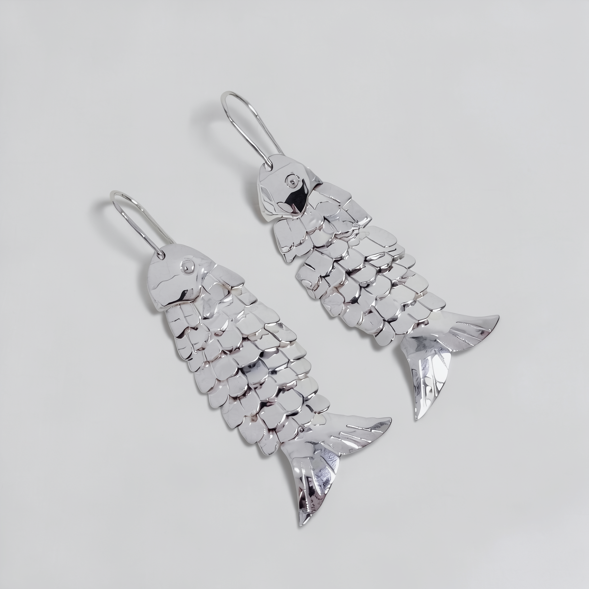 Glauco — Aretes de Pez en Plata 925