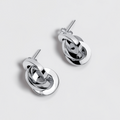 Moiras — Aretes Triple Anillo en Plata 925