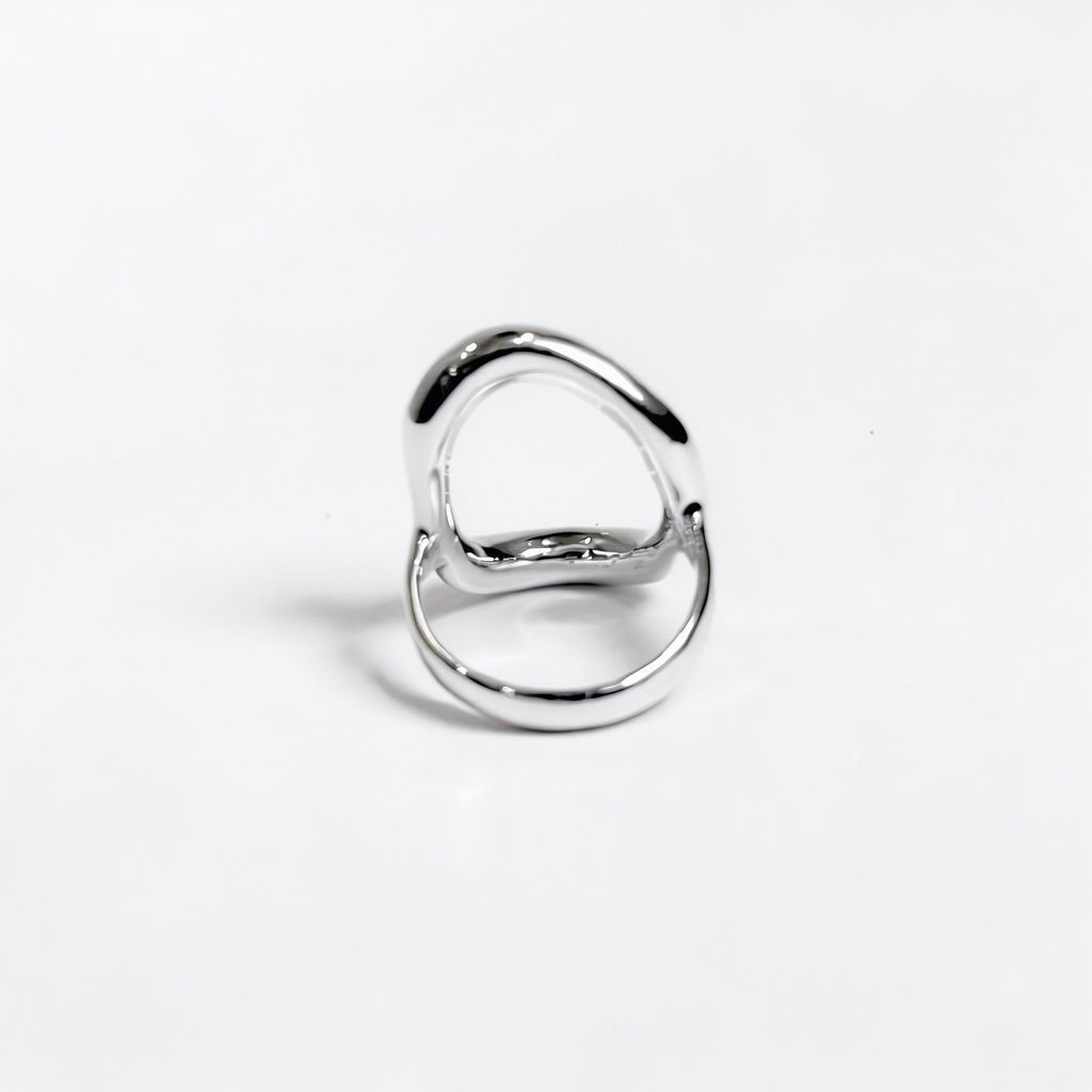Gaia — Anillo Órbita Abierta en Plata 925